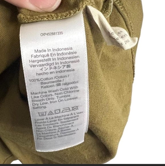 Madewell Classic Tee Olive Green T-shirt Dress Sz M - Picture 5 of 7